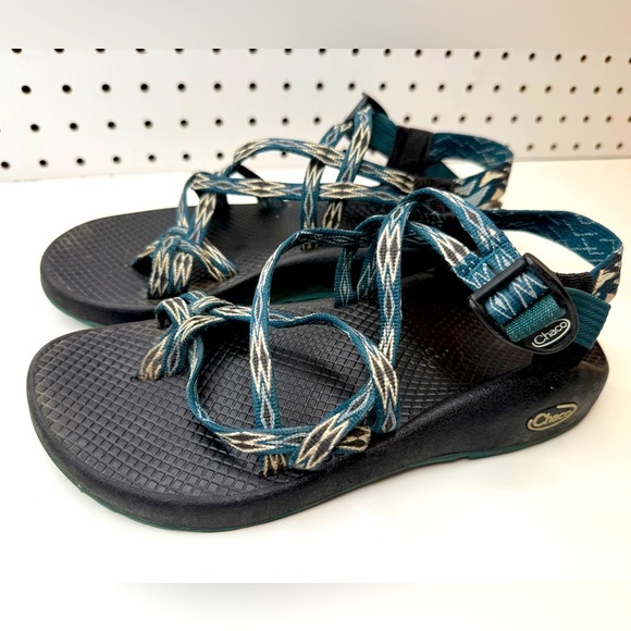 Chaco ZX2 Classic Angular Teal Sandals Women's Size 8 Outdoor Hiking Camping H2O - Picture 1 of 15